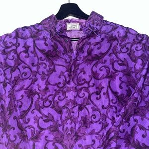 Versace Silk Button Up